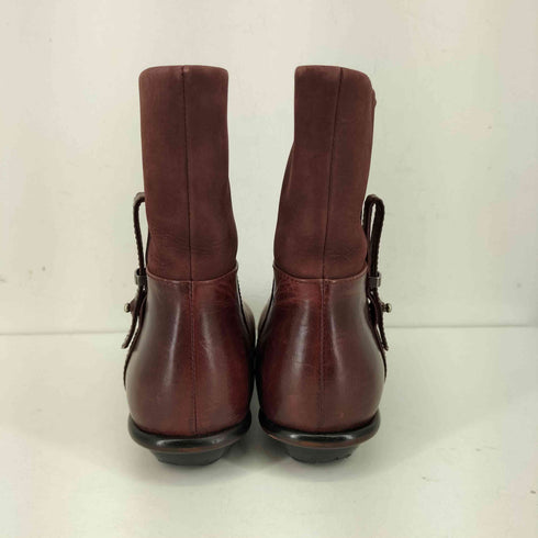 ジルサンダー JIL SANDER NAVY ブーツ ショート ローヒール レザー スエード レディース JPN:23