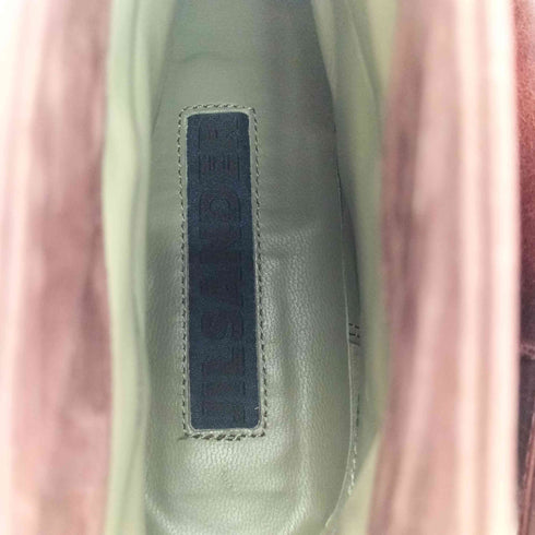 ジルサンダー JIL SANDER NAVY ブーツ ショート ローヒール レザー スエード レディース JPN:23