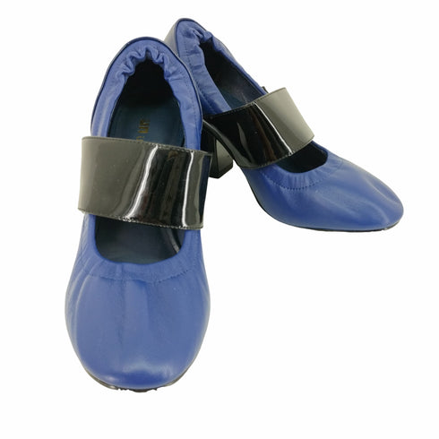 ユナイテッドヌード UNITED NUDE テトラ Tetra Ballet パンプス チャンキーヒール ベルクロ レザー エナメル レディース EUR:35
