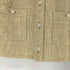 FOXEY BOUTIQUE BOXY CROPPED ツイード ジャケット ラウンドカラー 七分袖 ショート丈 パールボタン レディース JPN:38