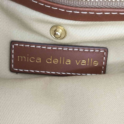 mica della valle ショルダーバッグ ハンドバッグ 2way 切替 茶色 ブラウン /SR24 レディース