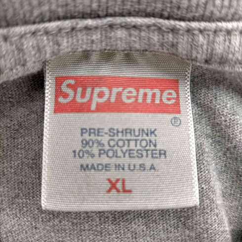 シュプリーム Supreme 無地 クルーネック ロングTシャツ メンズ import:XL