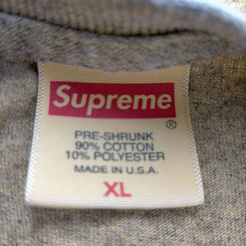 シュプリーム Supreme 無地 クルーネック ロングTシャツ メンズ import:XL