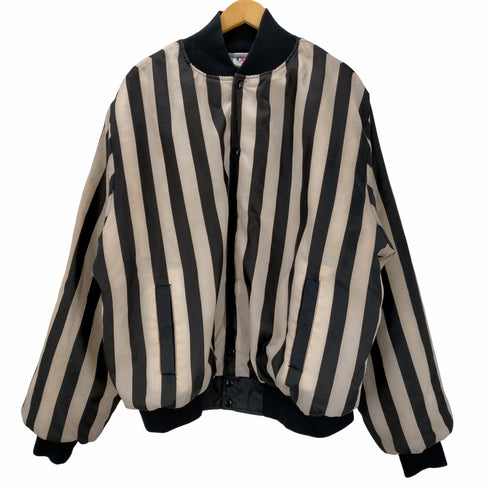 CLIFF KEEN ATHLETIC 90S USA製 VINTAGE ストライプ柄 レフェリージャケット メンズ import:XXL
