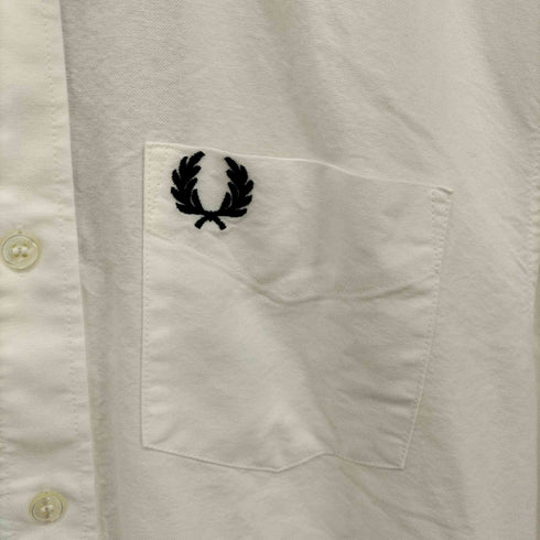 フレッドペリー FRED PERRY Oxford Shirt 鹿の子 刺繍 L/S ボタンダウン シャツ メンズ import:S