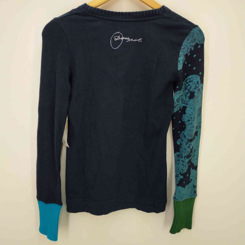 デシグアル Desigual TSALBA(MARINO)素材切替長袖カットソー レディース XS