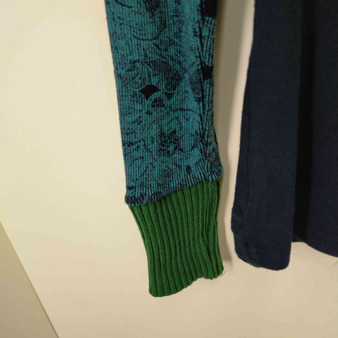 デシグアル Desigual TSALBA(MARINO)素材切替長袖カットソー レディース XS