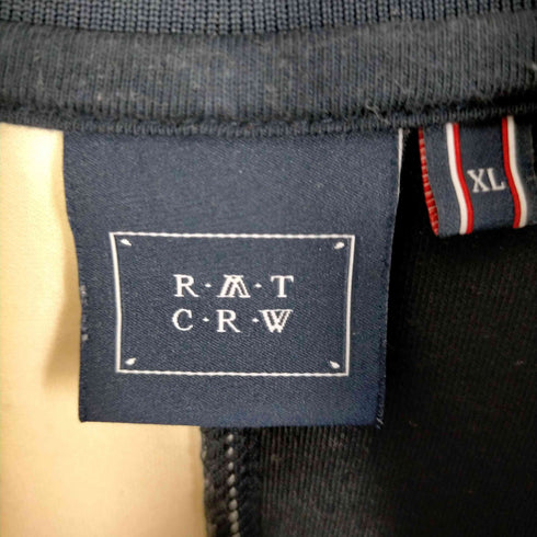 ロマンティッククラウン ROMANTIC CROWN ロゴ刺しゅうスウェットポロシャツ メンズ JPN:XL