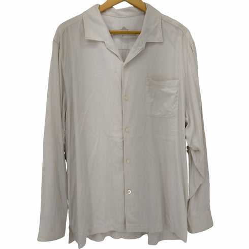 トミーバハマ Tommy Bahama シルク100% L/S ステッチ オープンカラーシャツ メンズ JPN:XL