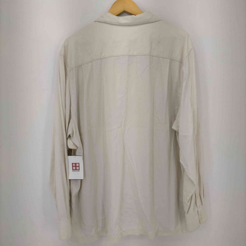 トミーバハマ Tommy Bahama シルク100% L/S ステッチ オープンカラーシャツ メンズ JPN:XL