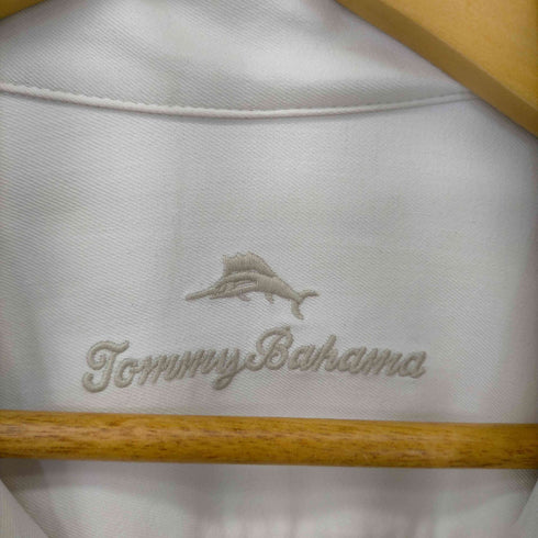 トミーバハマ Tommy Bahama シルク100% L/S ステッチ オープンカラーシャツ メンズ JPN:XL