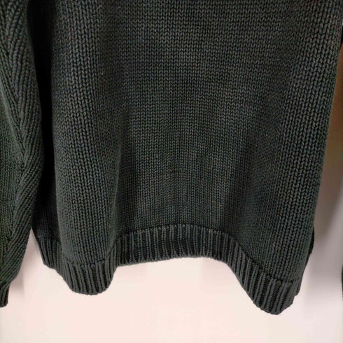ポロジーンズカンパニーラルフローレン POLO JEANS COMPANY RALPH LAUREN 90s 香港製 フロント刺繍 コットンニット メンズ JPN:XL