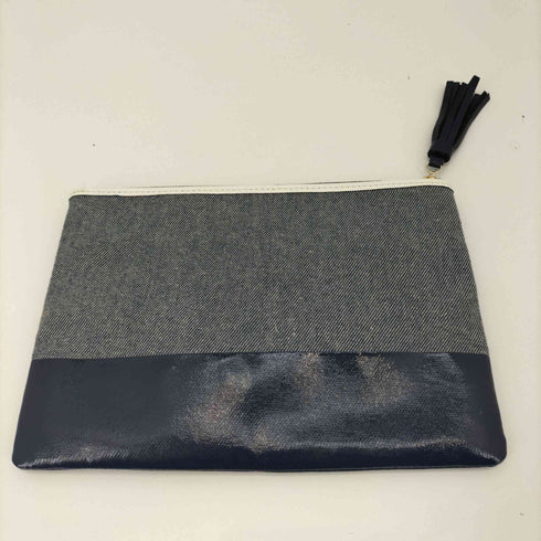 ケイトスペード Kate spade ロゴプリント レザータッセルキャンバスクラッチバッグ レディース ONE SIZE