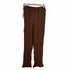 ザラ ZARA Brown Paisley Pattern Wide Leg Trousers レディース JPN:XS