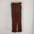 ザラ ZARA Brown Paisley Pattern Wide Leg Trousers レディース JPN:XS