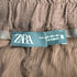 ザラ ZARA Brown Paisley Pattern Wide Leg Trousers レディース JPN:XS