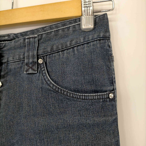 ドルチェアンドガッバーナ DOLCE&GABBANA ロゴプレート スキニーデニムパンツ レディース EUR:38