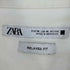 ザラ ZARA Lisas Camisas Hombre コットンポプリンポケットシャツ メンズ import:XL