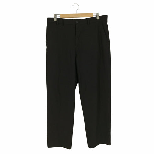 ザラ ZARA アシンメトリーベルトループ ワイドストレートスラックス メンズ 44