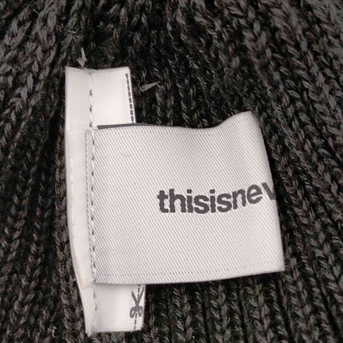 ディスイズネバーザット THIS IS NEVER THAT T-Logo Short Beanie Black ビーニー メンズ ONE SIZE