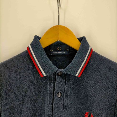 フレッドペリー FRED PERRY イングランド製 ロゴ刺繍 ポロシャツ レディース JPN:36