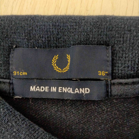 フレッドペリー FRED PERRY イングランド製 ロゴ刺繍 ポロシャツ レディース JPN:36