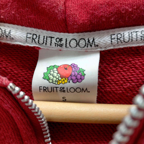 フルーツオブザルーム FRUIT OF THE LOOM ロゴ刺繍 ハーフジップフーディー レディース JPN:S