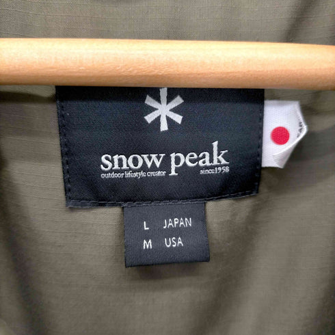 スノーピーク Snow Peak オーバーステンカラーコート takibi 焚火 メンズ JPN:L