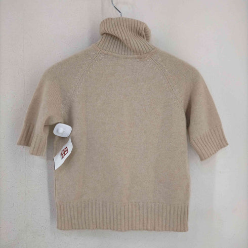 ラカプラ La Capra ニット セーター タートルネック プルオーバー 半袖 カシミヤ レディース JPN:M