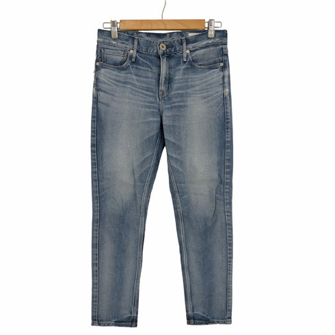 アッパーハイツ upper hights THE STELLA ストレッチスリムテーパードデニムパンツ ダメージ加工 レディース 24