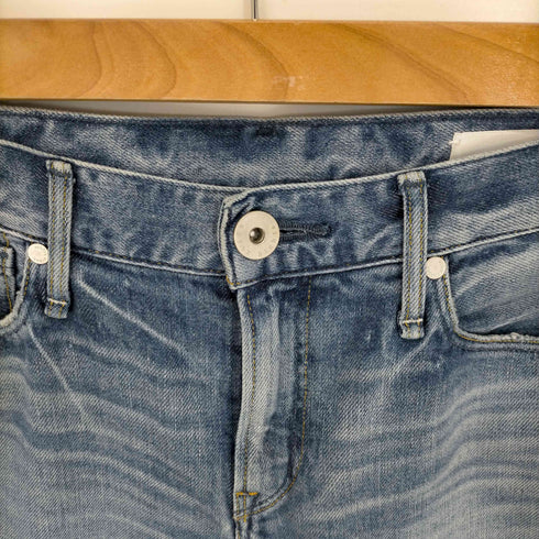 アッパーハイツ upper hights THE STELLA ストレッチスリムテーパードデニムパンツ ダメージ加工 レディース 24