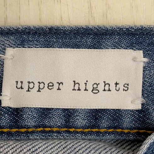 アッパーハイツ upper hights THE STELLA ストレッチスリムテーパードデニムパンツ ダメージ加工 レディース 24