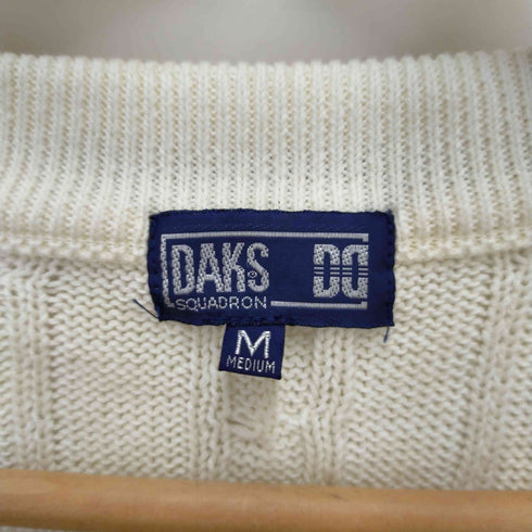 ダックス DAKS カーディガン ケーブルニット 長袖 Vネック メンズ JPN:M