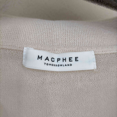 マカフィー MACPHEE シアーヤーンポロカラープルオーバー カットソー シャツ レディース JPN:S