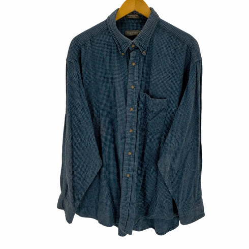 ヴァンヒューゼン VANHEUSEN 90s ボタンダウンチェックネルシャツ メンズ import:XL
