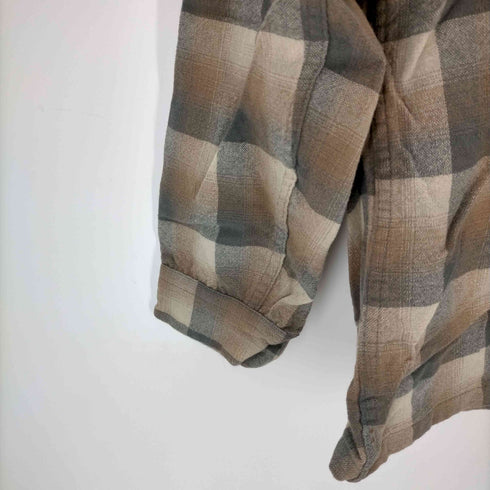 ペンドルトン PENDLETON 70s USA製 オープンカラー ウールチェックシャツ メンズ JPN:S