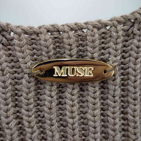 ミューズデドゥーズィエム クラス MUSE de Deuxieme Classe MALU アゼ Vネック リブ セーター レディース