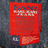 カールカナイ Karl Kani 裏地キルティング 襟レザー切替 デニムハーフコート メンズ import:XL