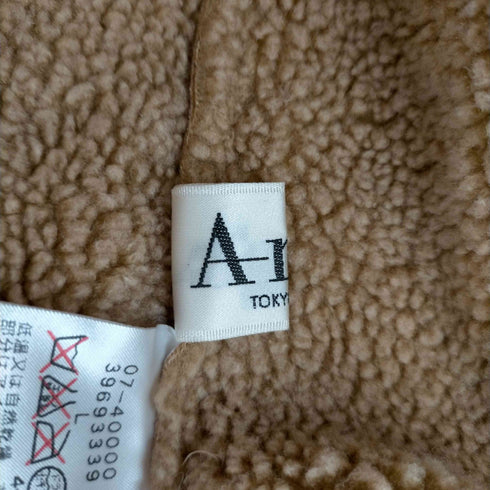 Anis TOKYO STYLE フェイクムートンコート スタンドカラー 裏ボア レディース JPN:L