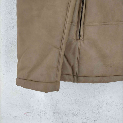 ラドメスメンズビギ Radmess MENS BIGI 中綿ジャケット ジャンパー ミドル ジップアップ ハイネック フェイクレザー メンズ JPN:L
