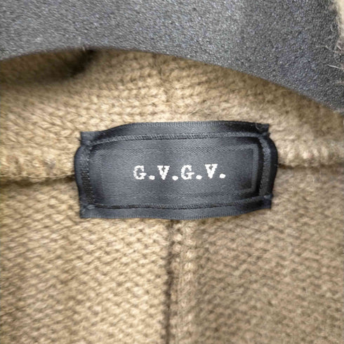 ジーヴィジーヴィ G.V.G.V. カーディガン コーディガン ロング 変形 アシメ ウール レディース JPN:XS