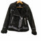 ザラ ZARA フェイクムートン ボア ダブルライダース ジャケット メンズ import:S