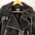 ザラ ZARA フェイクムートン ボア ダブルライダース ジャケット メンズ import:S