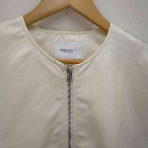 ビューティーアンドユースユナイテッドアローズ BEAUTY & YOUTH UNITED ARROWS BY ノーカラーMA-1ジャケット ジップアップ レディース JPN:M
