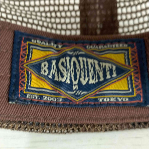 ベーシックエンティ BASIQUENTI Youth Rim コーデュロイ レザー切替 メッシュキャップ メンズ