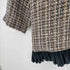 ザラ ZARA ツイード フリル付ブラウス レディース import:L