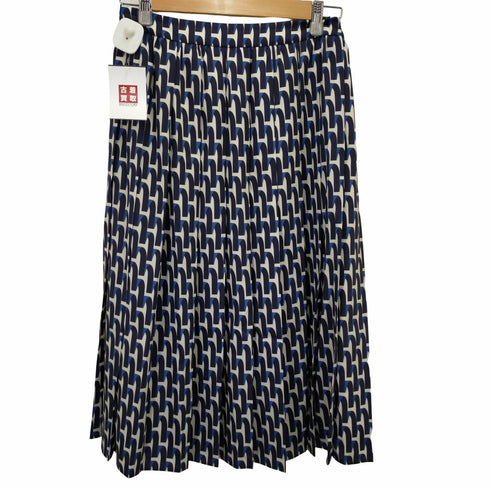 マッキントッシュ ロンドン Mackintosh LONDON プリーツ ヒザ下 総柄スカート レディース 3823
