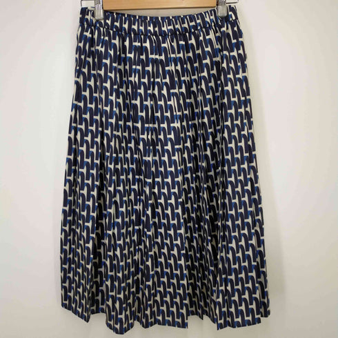 マッキントッシュ ロンドン Mackintosh LONDON プリーツ ヒザ下 総柄スカート レディース 3823