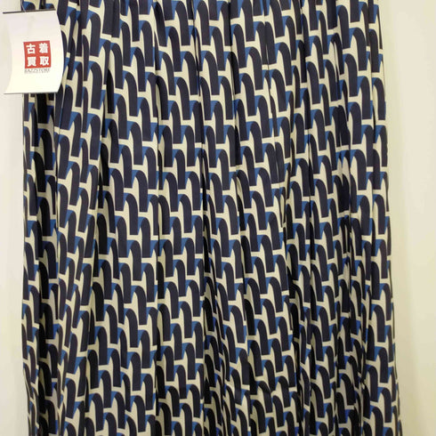 マッキントッシュ ロンドン Mackintosh LONDON プリーツ ヒザ下 総柄スカート レディース 3823