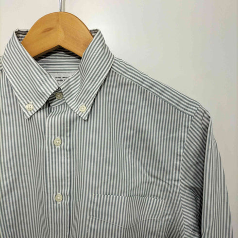 ユナイテッドアローズグリーンレーベルリラクシング UNITED ARROWS green label relaxing ボタンダウンストライプシャツ メンズ JPN:XS